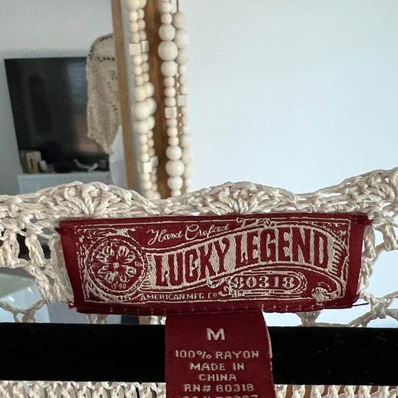 Elegant Vintage Cream Crochet Dress - Picture 2 of 5